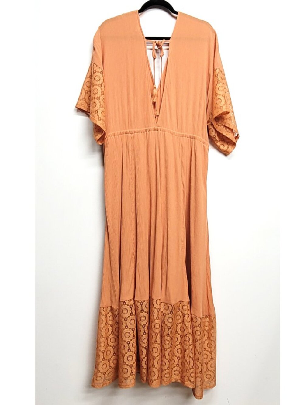 Torrid 2 Pheasant Festi Lace Trim Maxi Dress 2X 18 20 - Picture 9 of 11